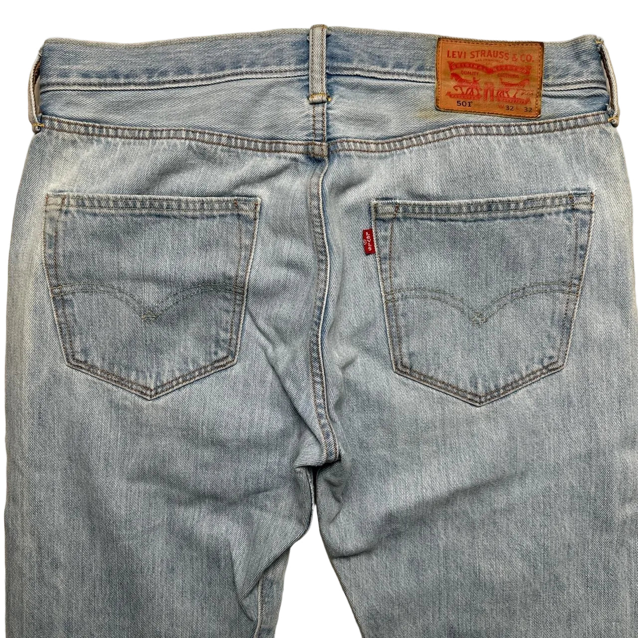 Levis 501 Light Blue Jeans (32W)