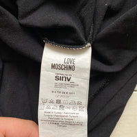 Love Moschino Black and Red T Shirt