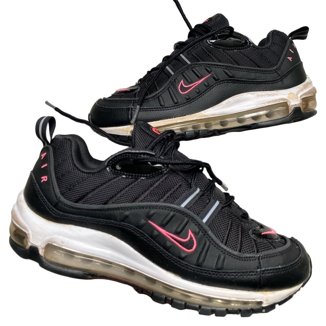 Nike Air Max 98 Black Patent and Pink (UK5)
