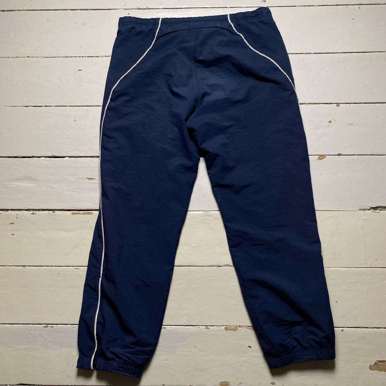 Nike Baggy Vintage Swoosh Shell Track Pants Navy and White