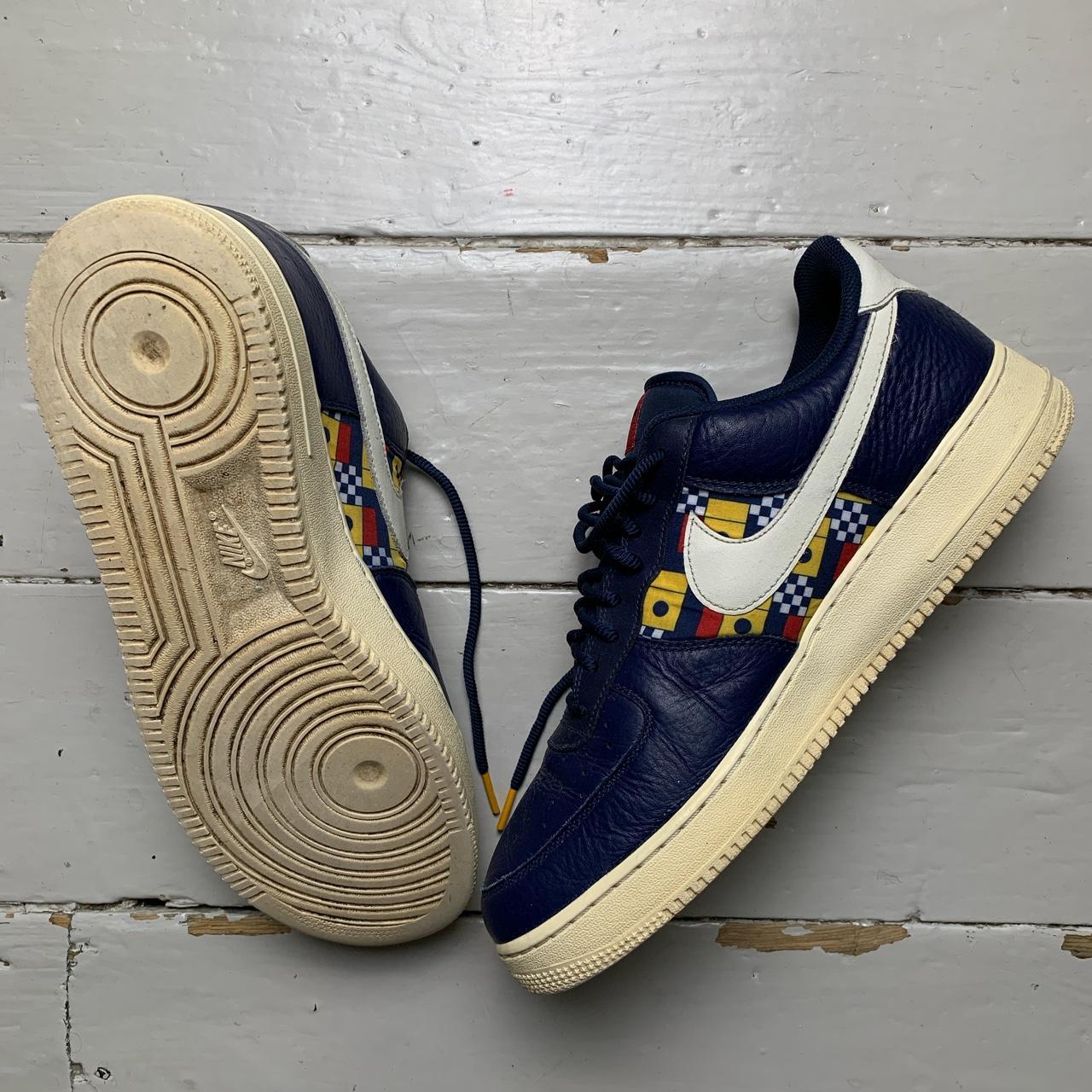 Nike Air Force 1 Navy and White Nautical Redux