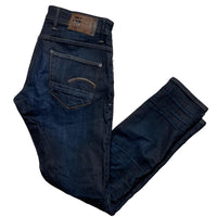 G Star Revend Navy Slim Fit Jeans (30W)