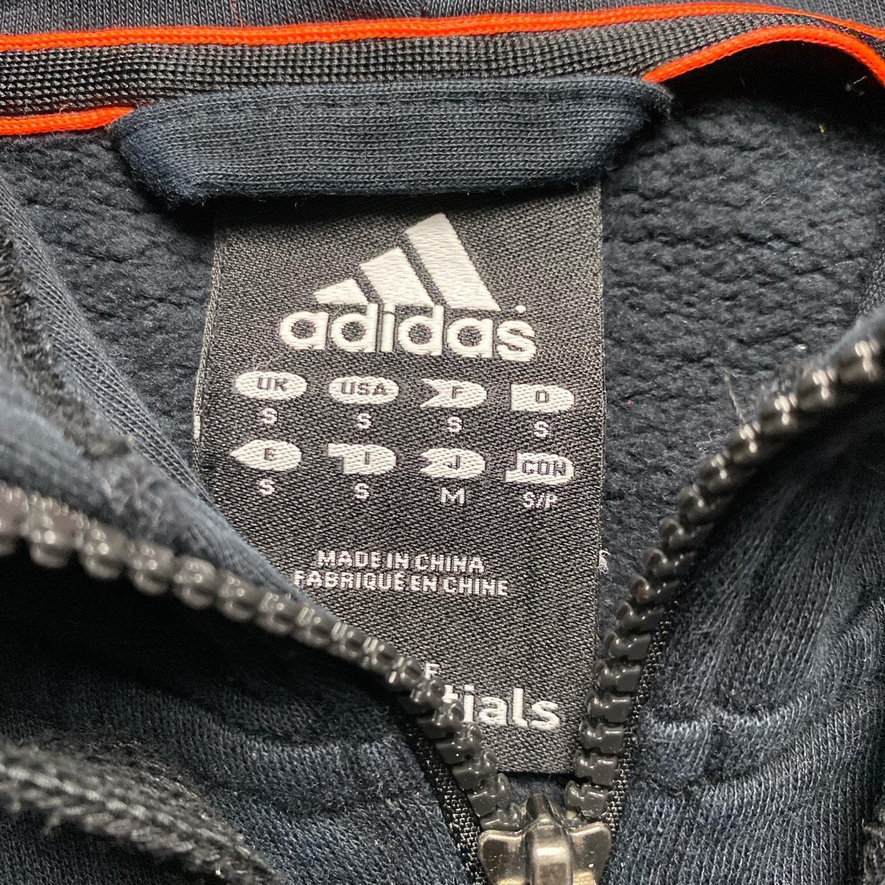 Adidas Performance Essentials Black and White Hoodie (S)