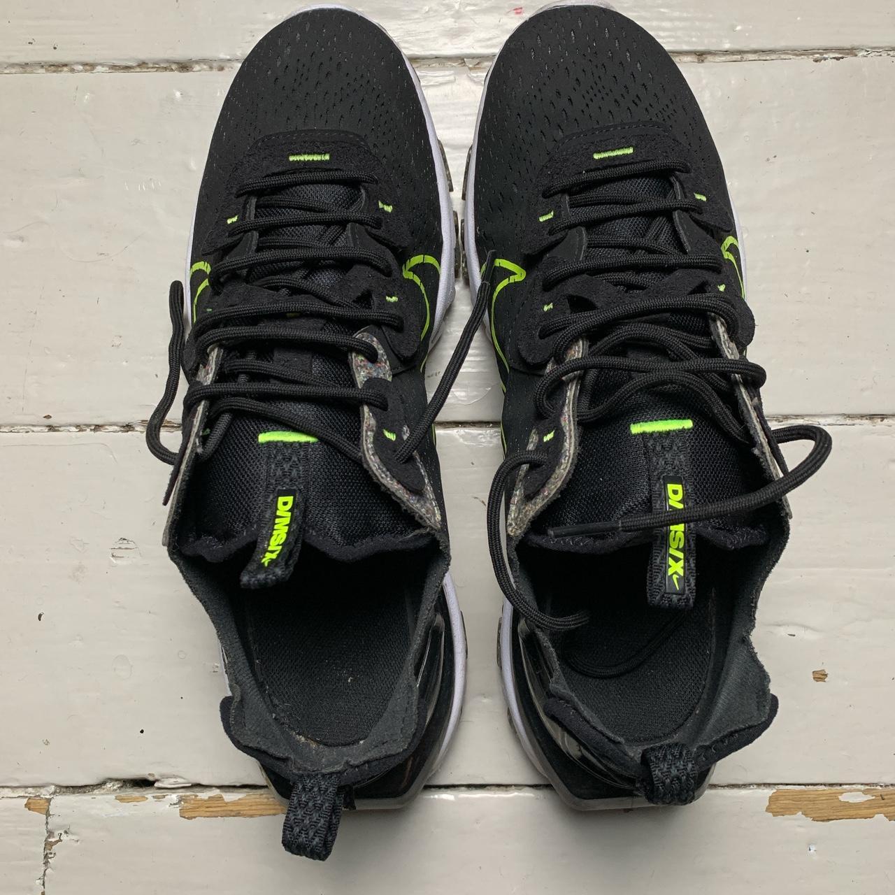 Nike React Black Neon Grey