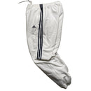 Adidas White and Navy Stripe Baggy Trackpant Shell Bottoms (36W)