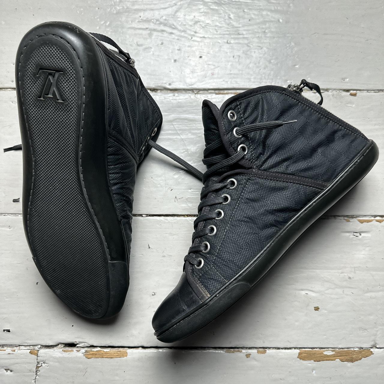 Louis Vuitton Monogram High Trainers Black