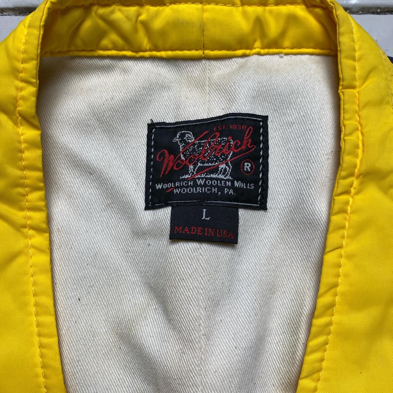 Woolrich Yellow and Navy Gilet Waistcoat