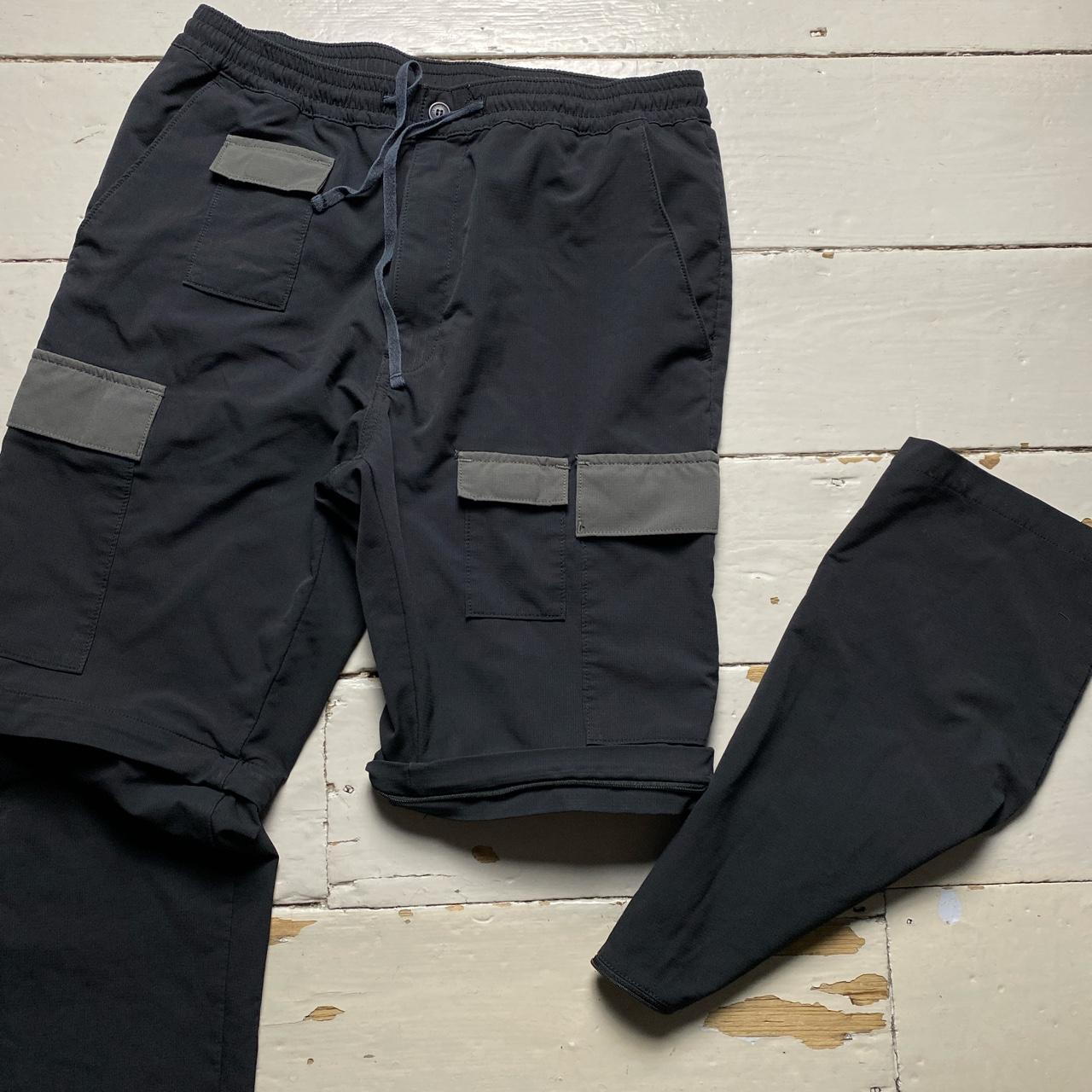 Levis Cargo Tracksuit Bottoms Shorts Black and Grey