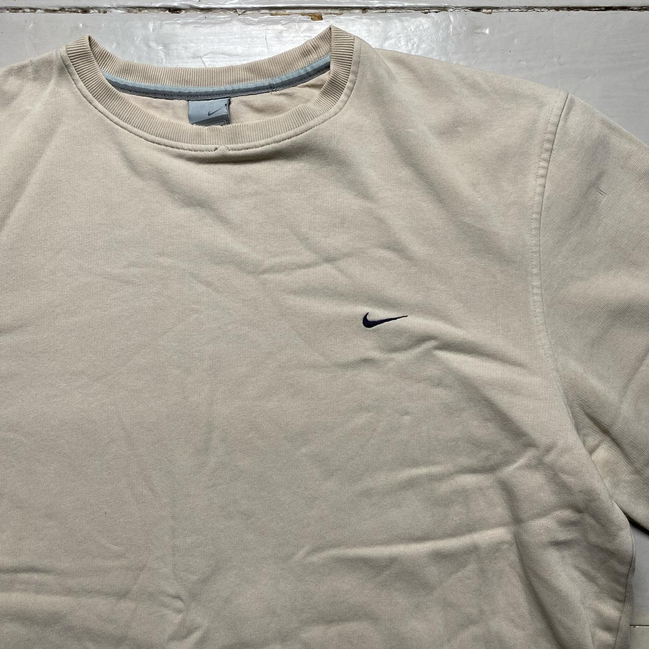 Nike Vintage Swoosh Cream and Black Jumper