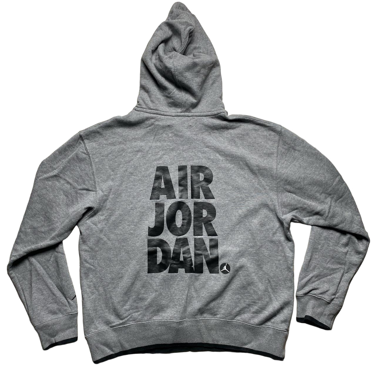 Nike Air Jordan Grey and Black Hoodie (M)
