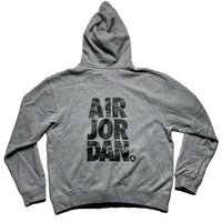 Nike Air Jordan Grey and Black Hoodie (M)