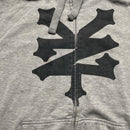 Zoo York Full Grey and Black Vintage Tracksuit (L)