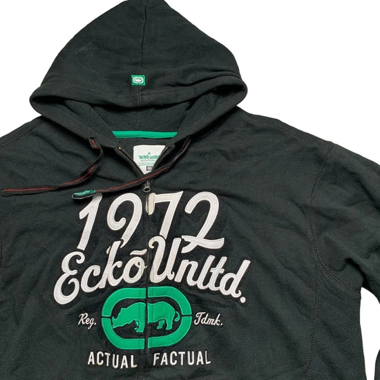 Ecko Unlimited Dark Green Vintage Hoodie (L)