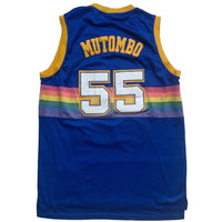 Denver Nuggets Adidas Vintage NBA Basketball Vest Jersey Mutombo (2XL)