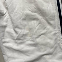 Adidas White and Navy Stripe Baggy Trackpant Shell Bottoms (36W)