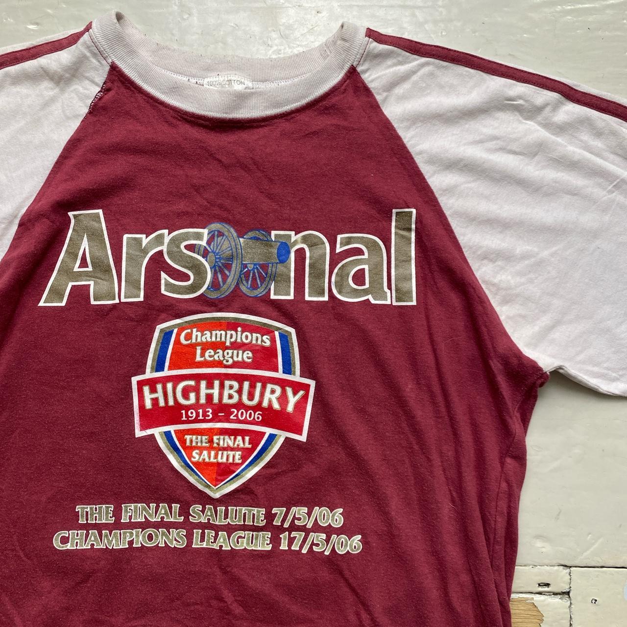 Arsenal Vintage 2006 The Final Salute Highbury T Shirt