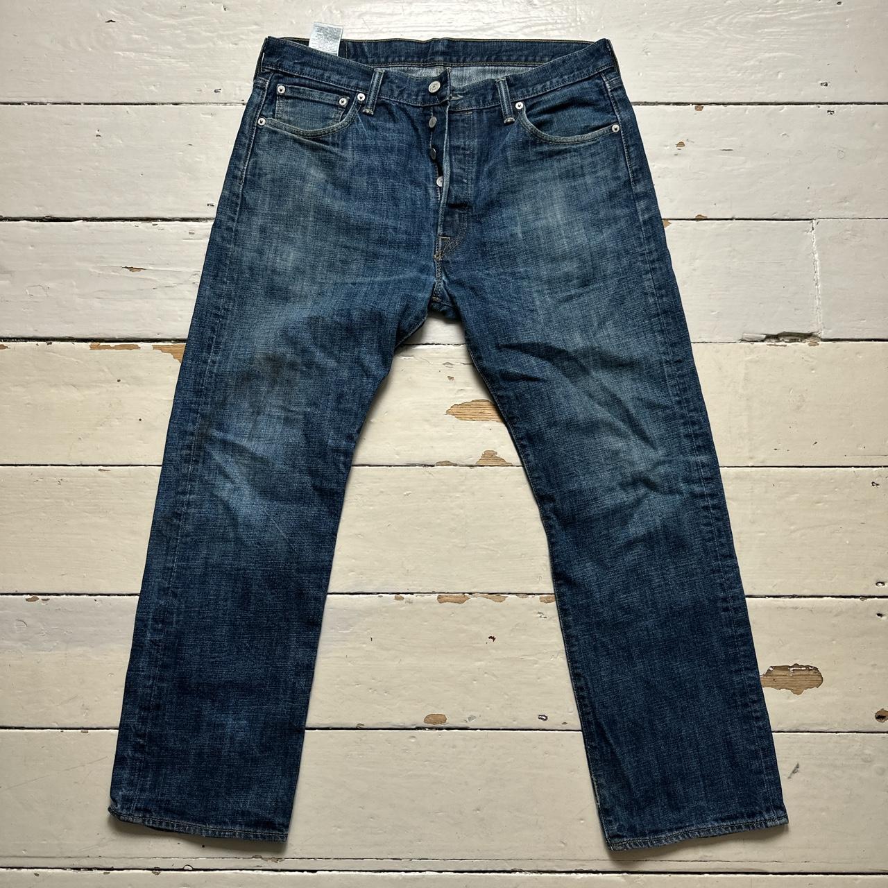 Levis 501 Navy Baggy Jeans