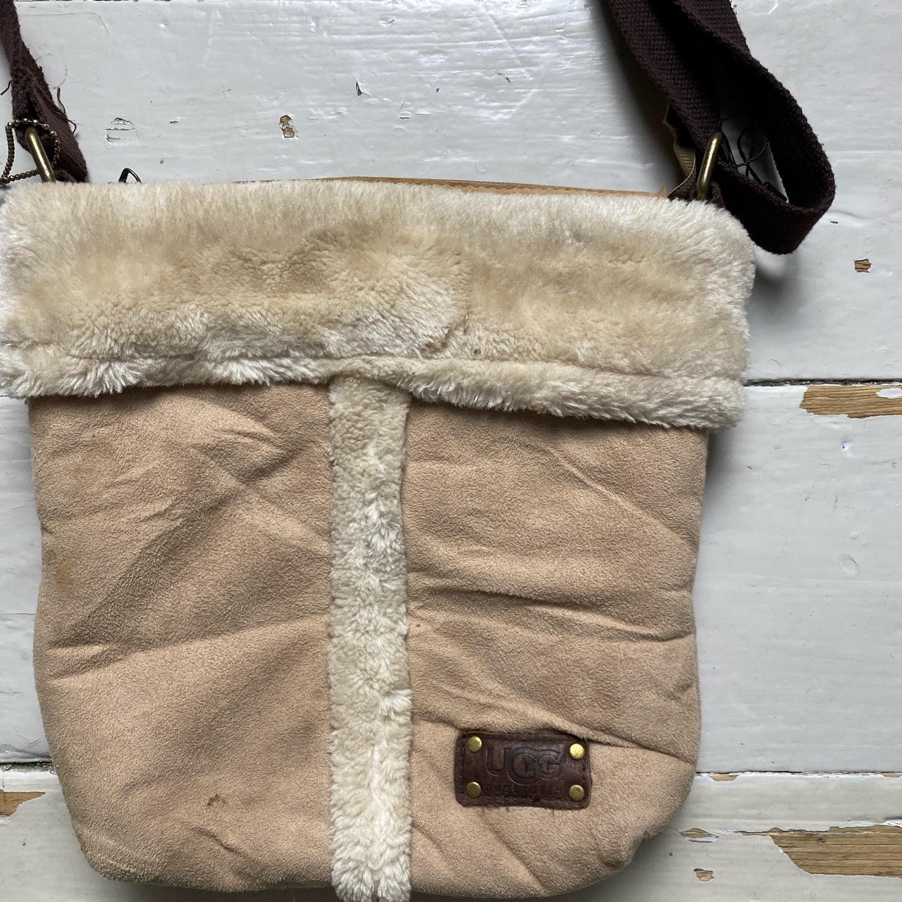 UGG Fur Trim Pouch Messenger Bag