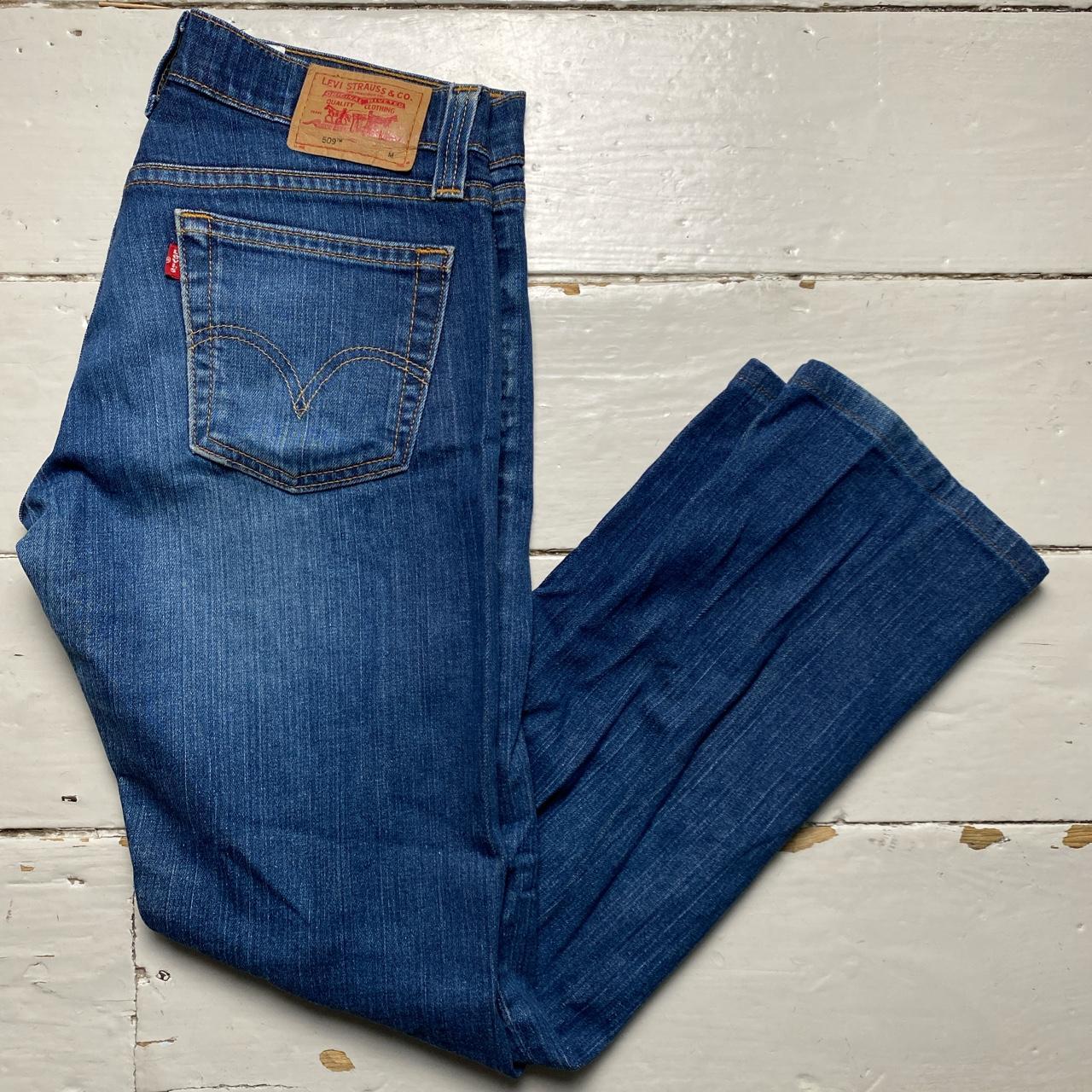 Levis 509 Low Slouch Stretch Navy Jeans