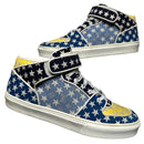 Louis Vuitton Acapulco Stars Monogram Mid Trainers Blue Yellow and White (UK 9)