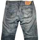 Levis 501 Baggy Vintage Stonewashed Grey Blue Jeans (34W)