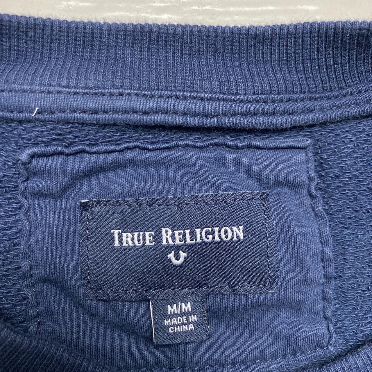 True Religion Navy and Gold Jumper
