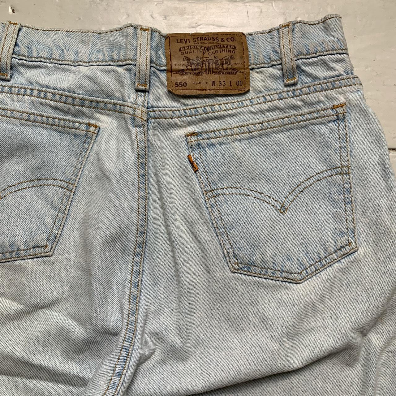 Levis 550 Light Blue Wash Vintage Jean Short Jorts