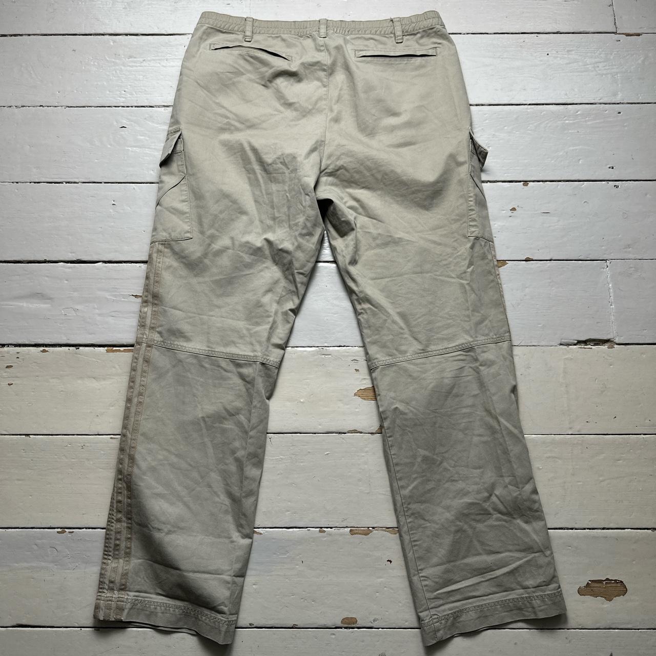 Adidas Baggy Cream Cargo Combat Parachute Trousers