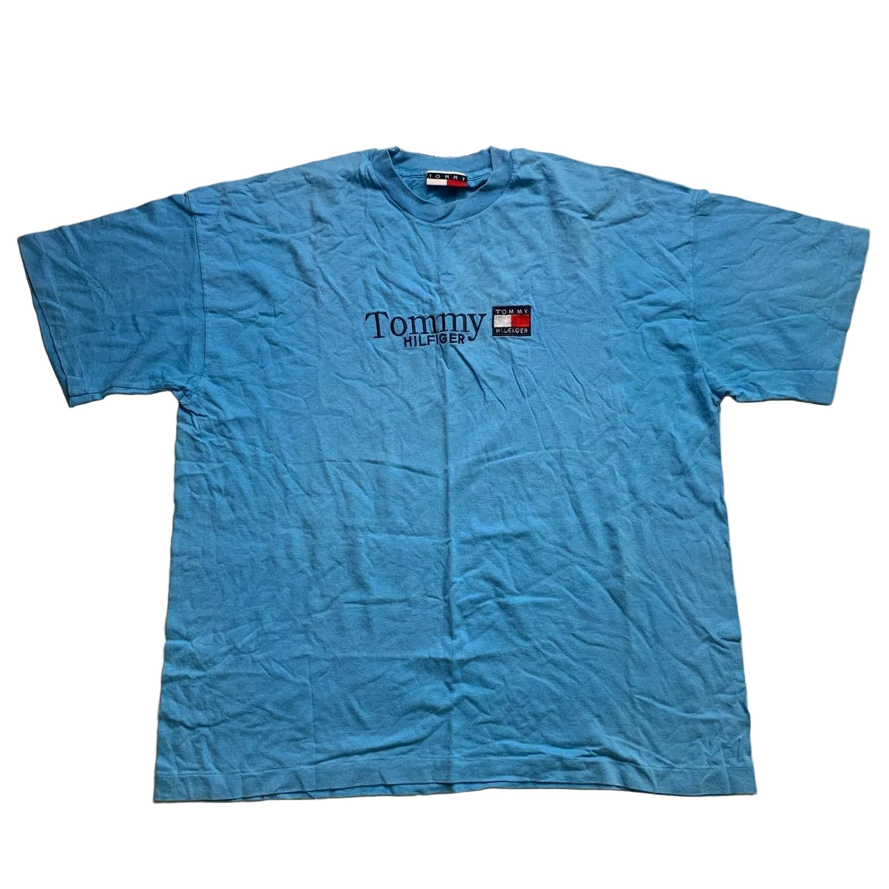 Tommy Hilfiger Vintage 90’s Single Stitch T Shirt Blue (XL)