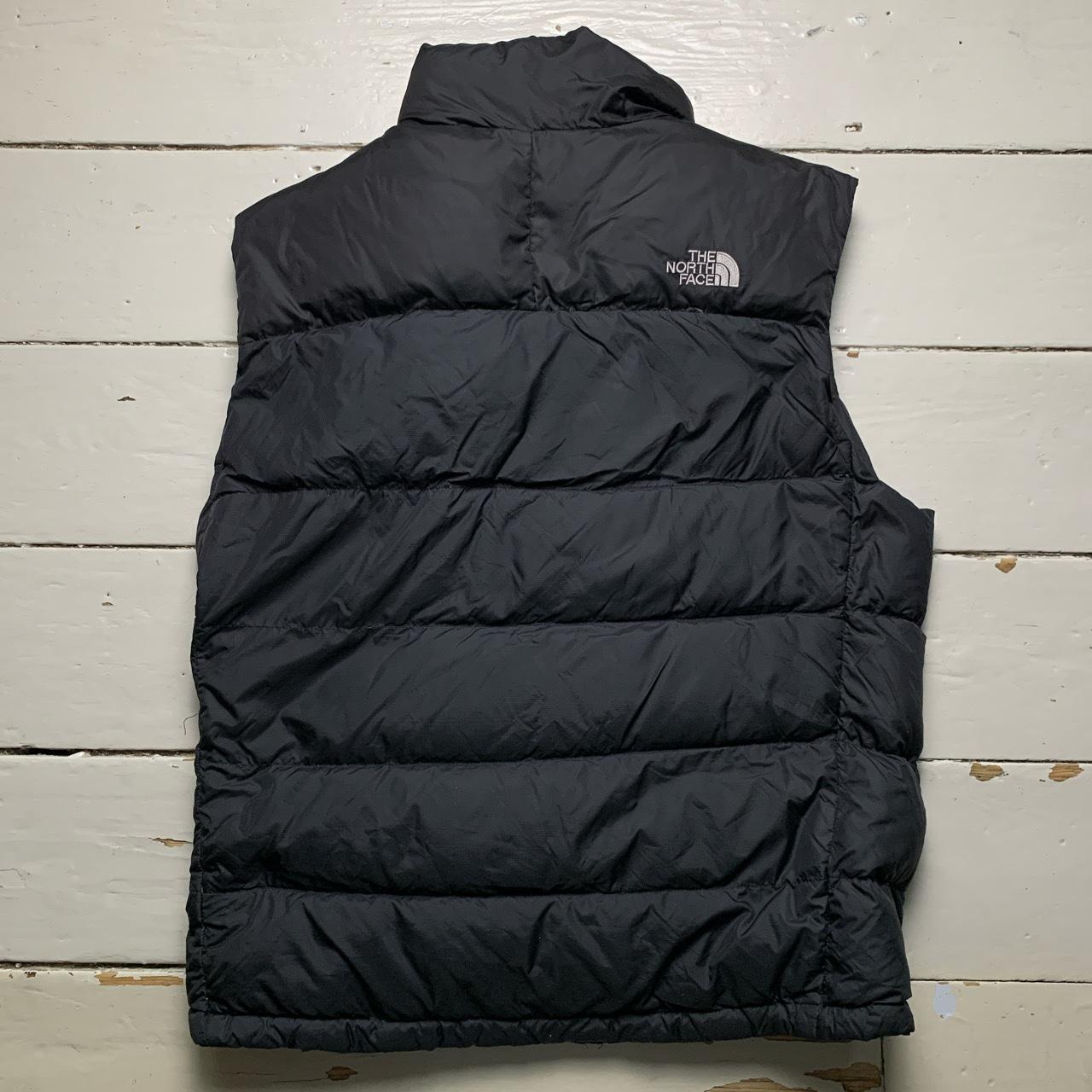 The North Face Nuptse 700 Black and White Gilet