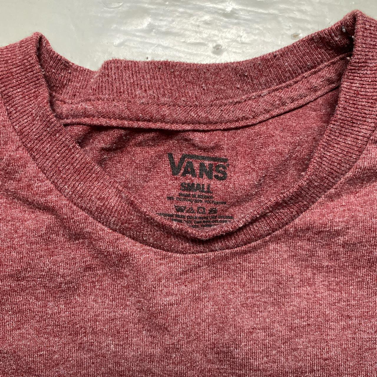 Vans Burgundy and Grey T Shirt