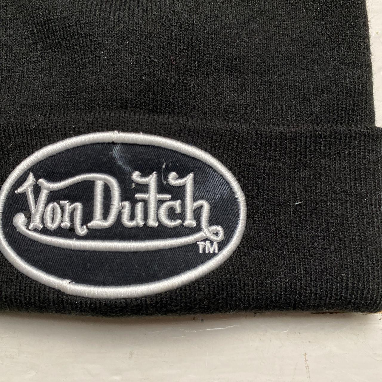 Von Dutch Black and White Beanie Hat