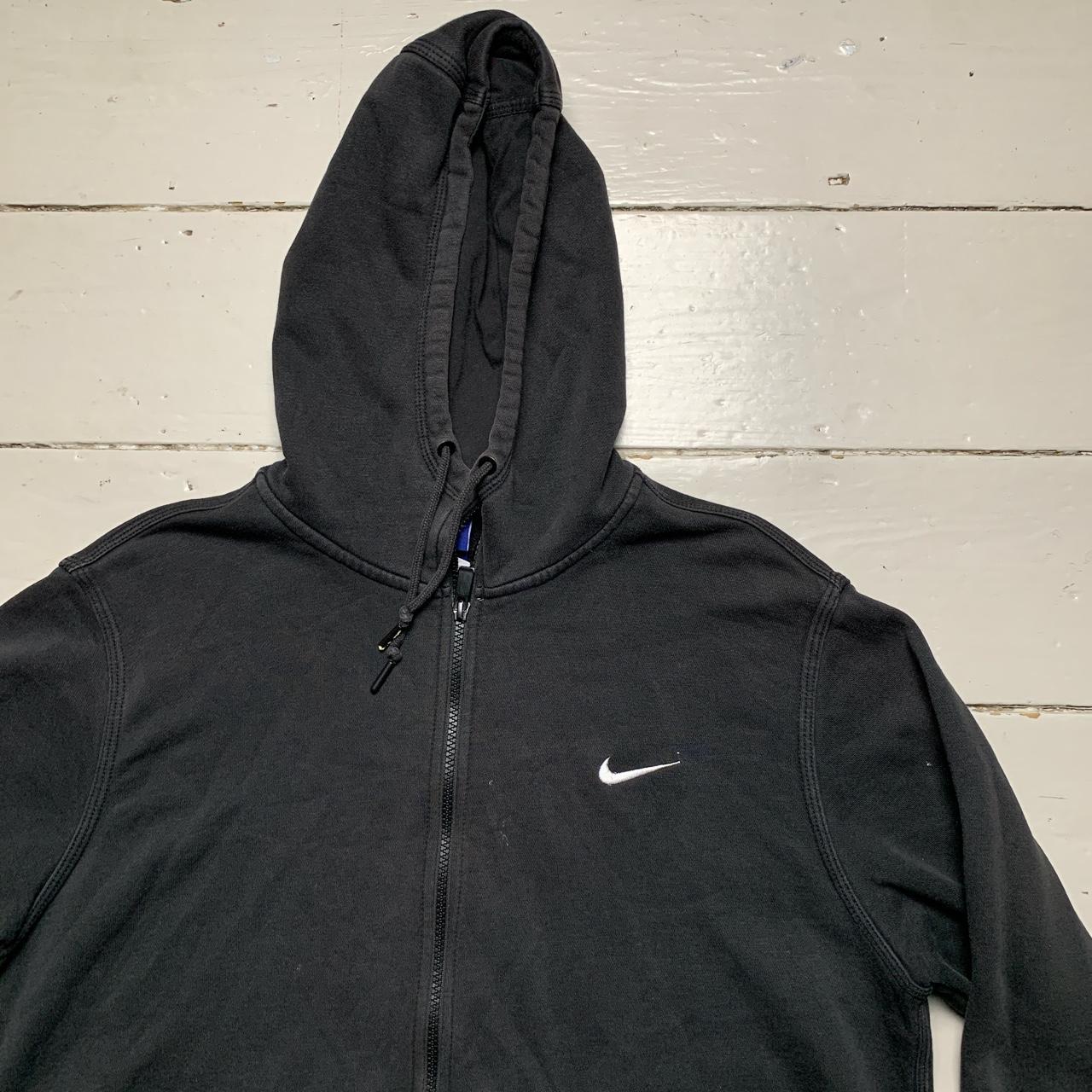 Nike Swoosh Black and White Hoodie