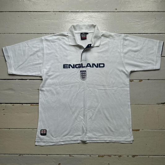 England Admiral Vintage White Polo Shirt