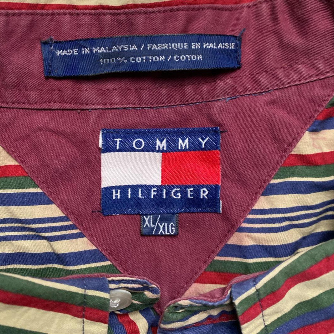 Tommy Hilfiger Vintage Striped Multi Colour Shirt (XL)