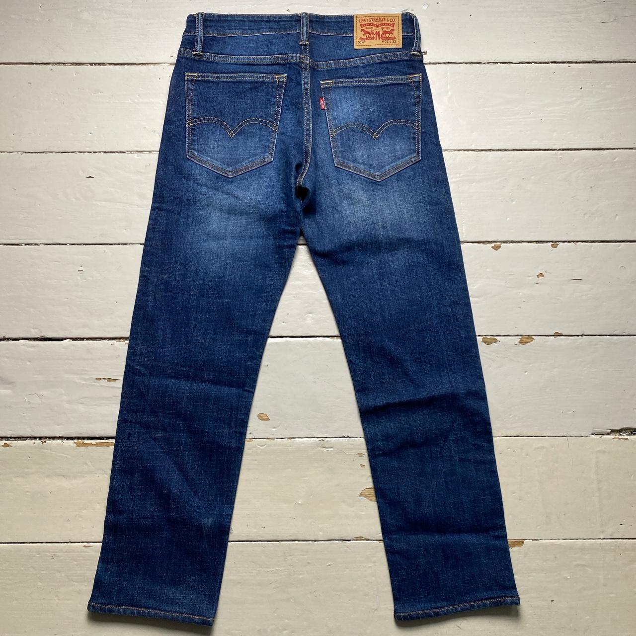 Levis 514 Dark Navy Stonewash Jeans