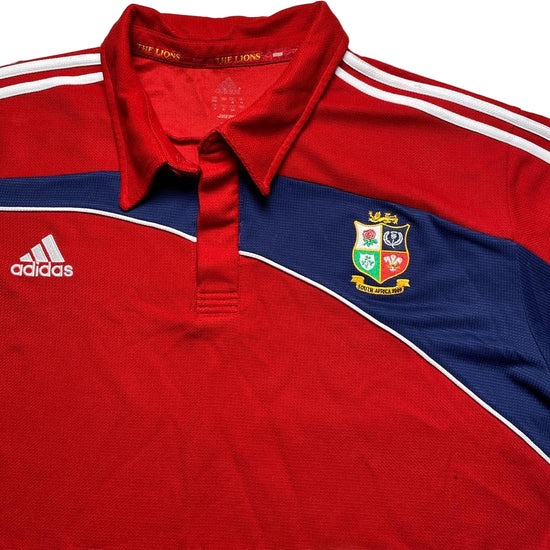 Adidas The Lions Rugby Polo Shirt Red (2XL)