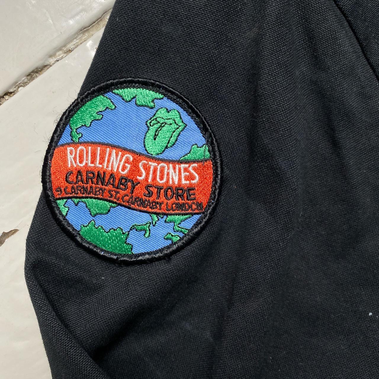 Rolling Stones London Carnaby Black Bomber Jacket