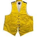 Woolrich Yellow and Navy Gilet Waistcoat (L)
