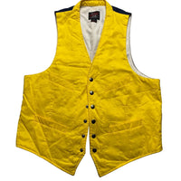 Woolrich Yellow and Navy Gilet Waistcoat (L)
