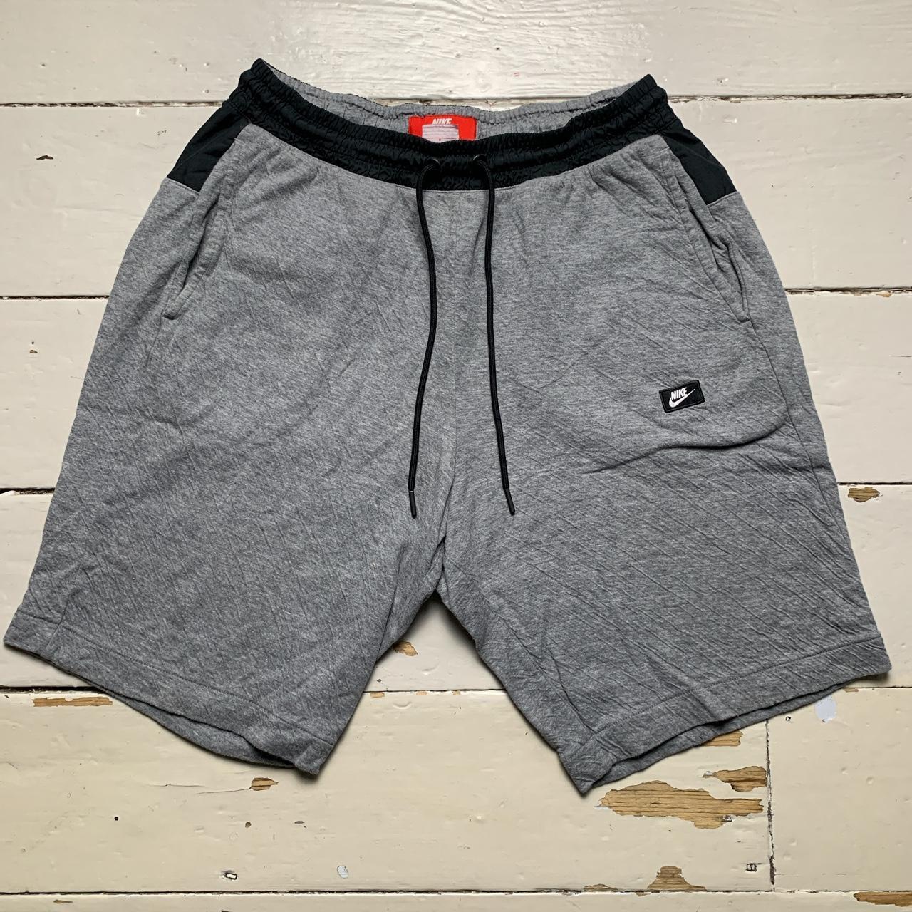 Nike Box Logo Grey and Black Jogger Shorts