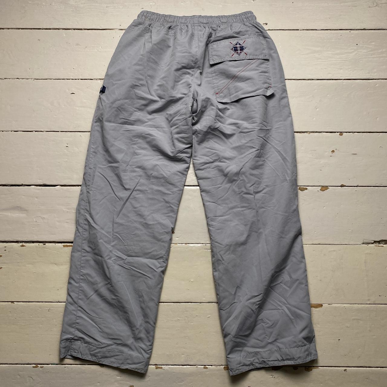 Reebok Classics Grey Silver Baggy Shell Track Pant Bottoms