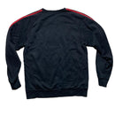 Adidas Performance Essentials Black and Red 3 Stripe Jumper (M)