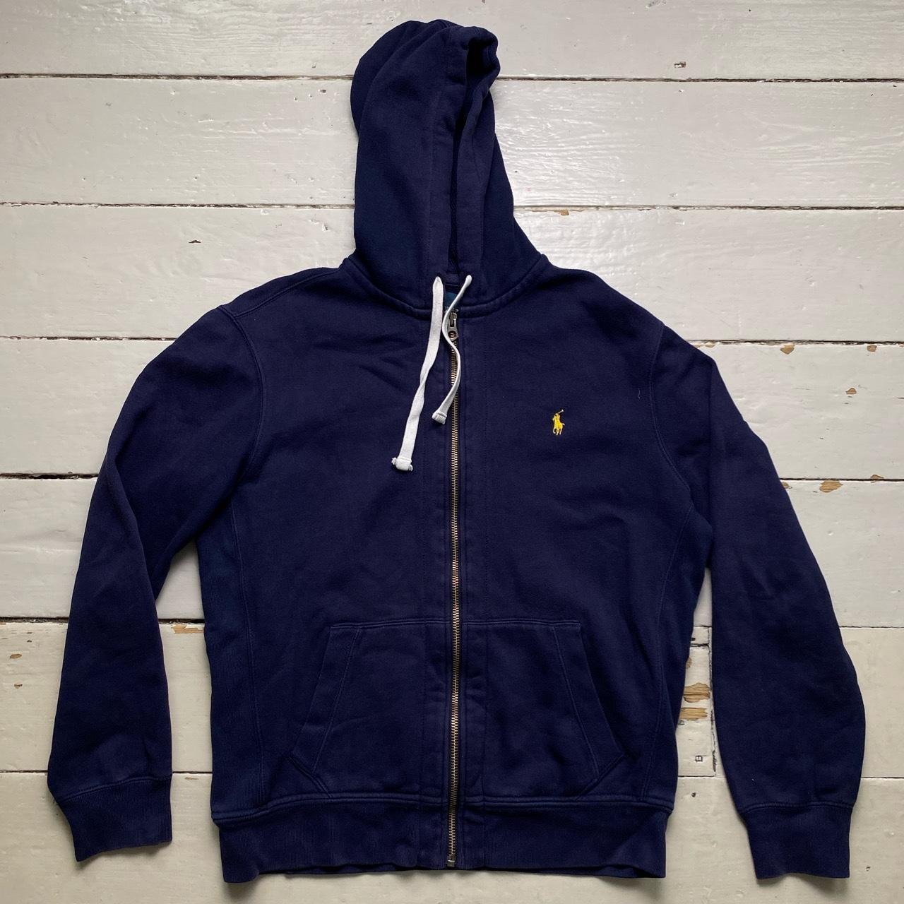 Polo Ralph Lauren Navy and Yellow Pony Hoodie