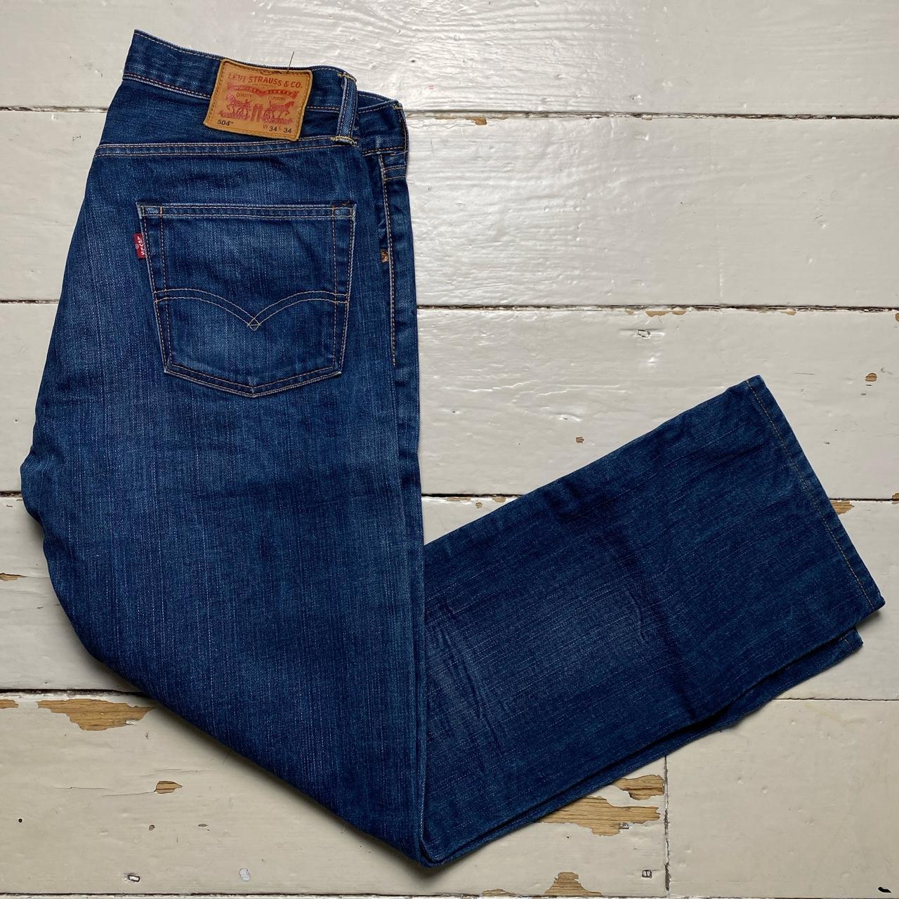 Levis 504 Vintage Navy Jeans