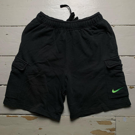 Nike Cargo Jogger Shorts Black and Green