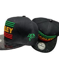 Raw Blue Bob Marley Snapback Caps