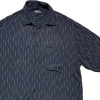 Gabicci Black and White Short Sleeve Shirt (L)