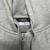Nike Air Max Vintage Grey and White Swoosh Hoodie (S)
