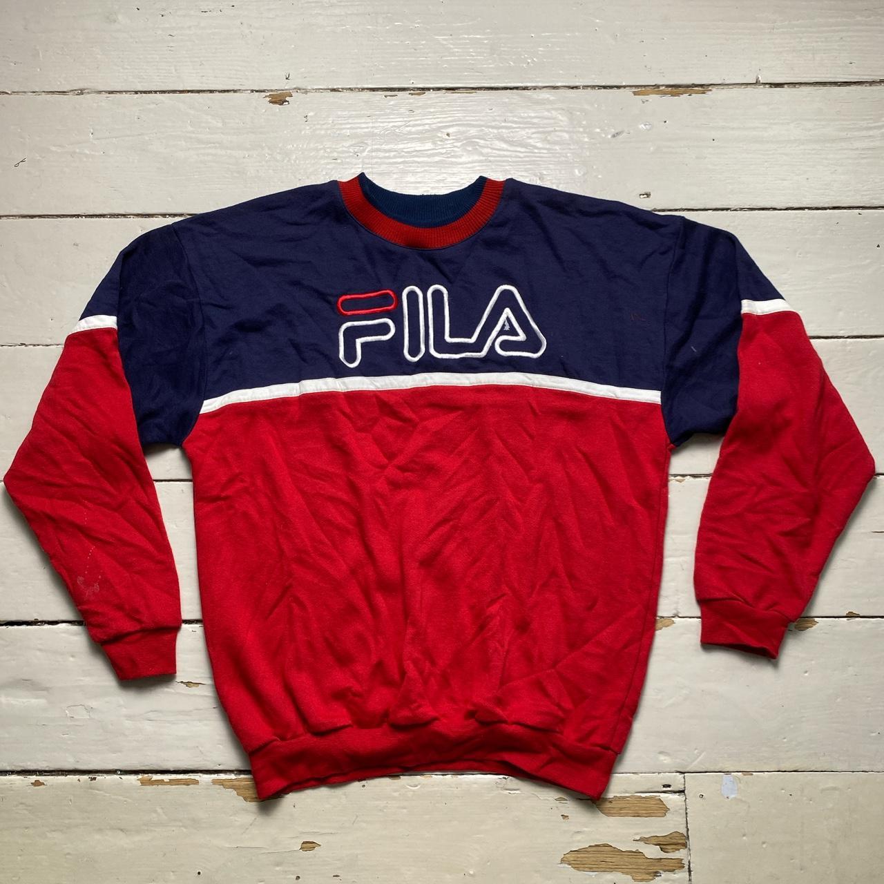 Fila Vintage 90’s Jumper Navy Red and White